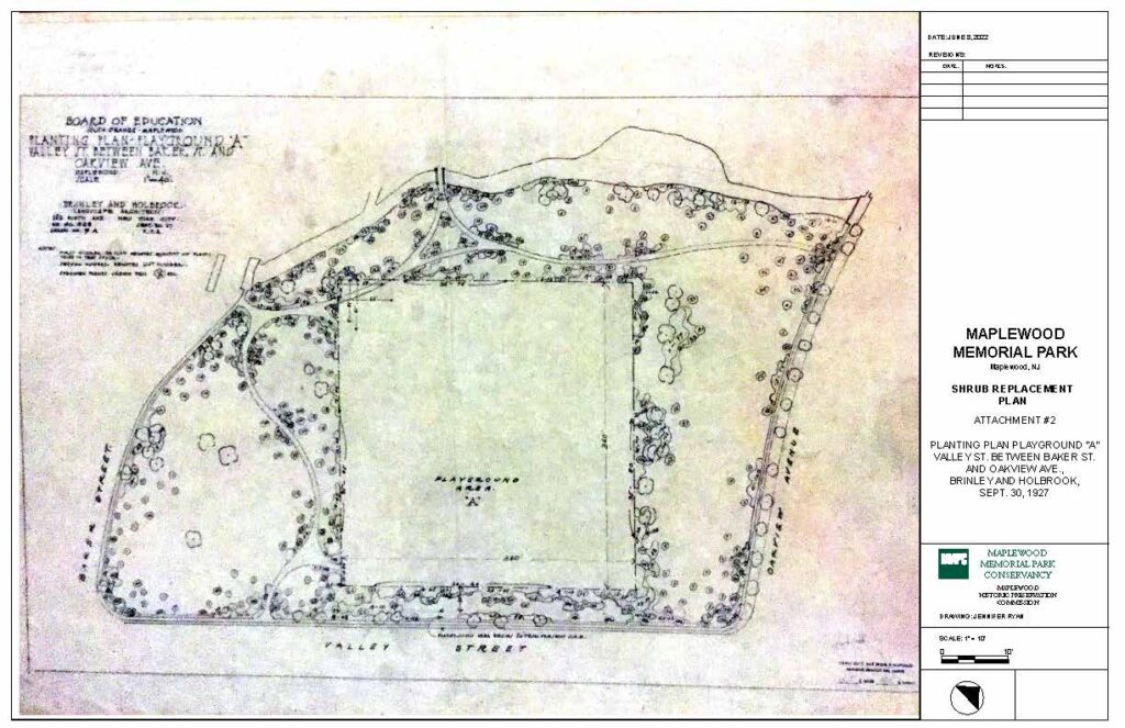 Tree Replacement Pla Example Shrub Replacement Plan – Maplewood Memorial Park Conservancy